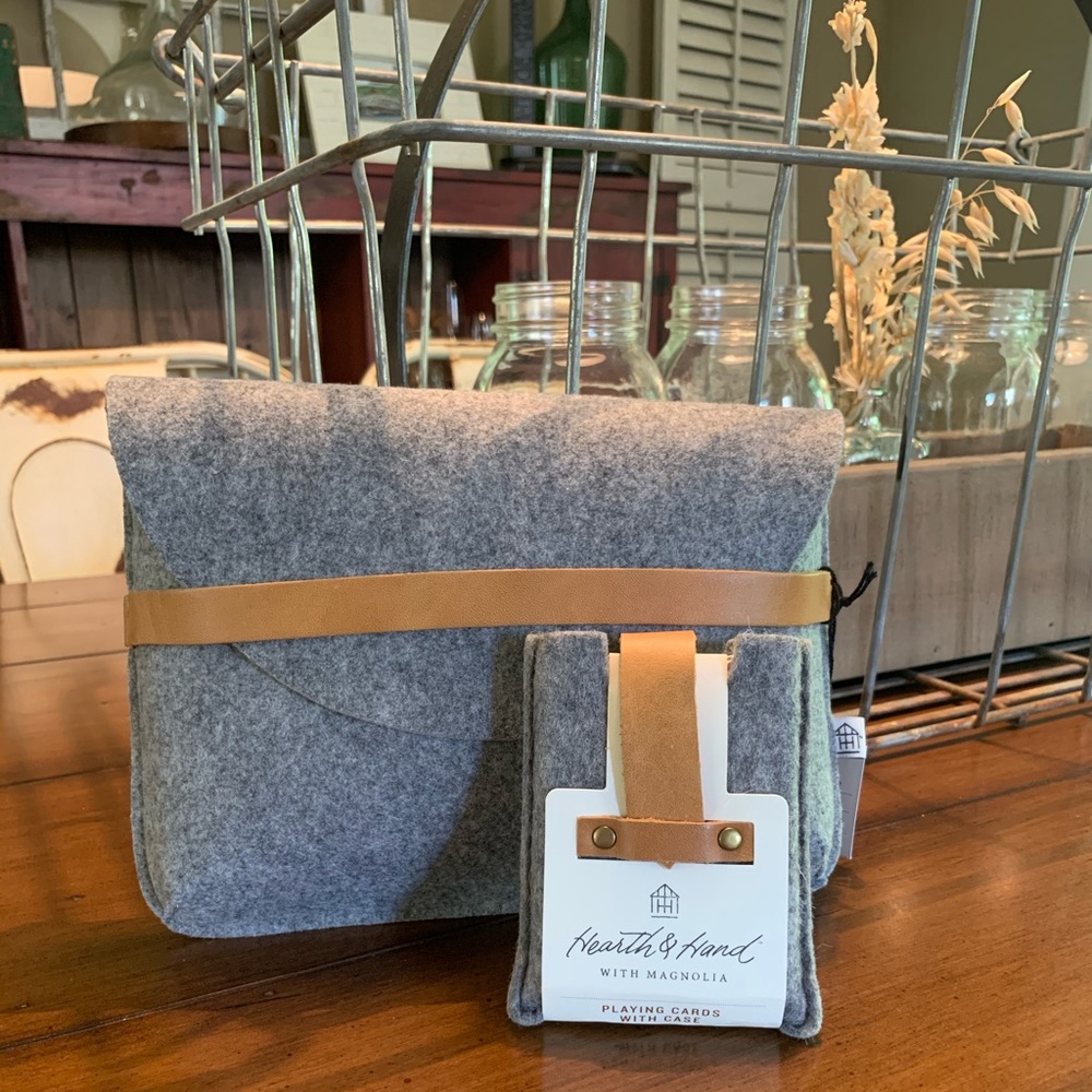 Hearth and Hand clutch and matching playing cards